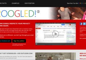 Microsoft продвигает Outlook антирекламой Gmail