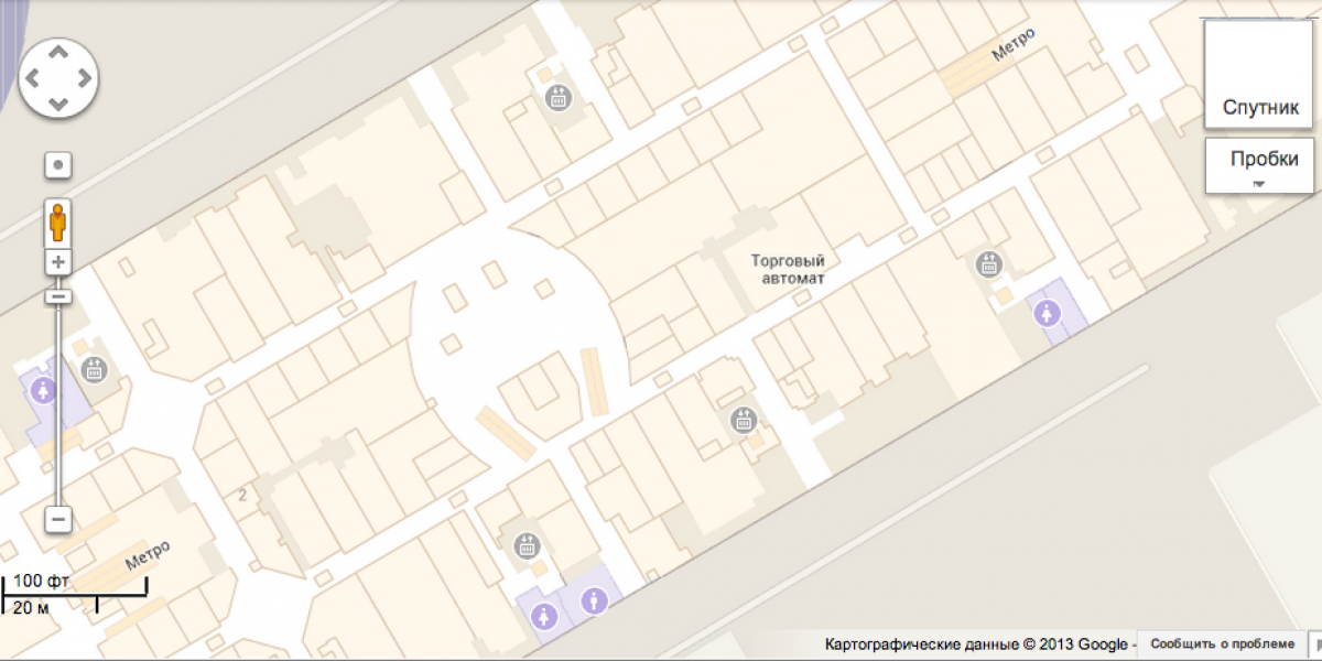 На Google Maps в России появились схемы зданий