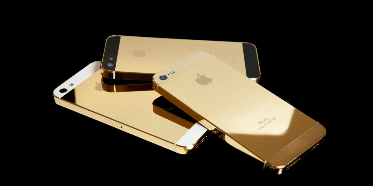 Золотой iPhone продается на Yandex.Market за 100 тысяч