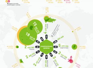 Инфографика: Статистика доменных имен: июль 2013