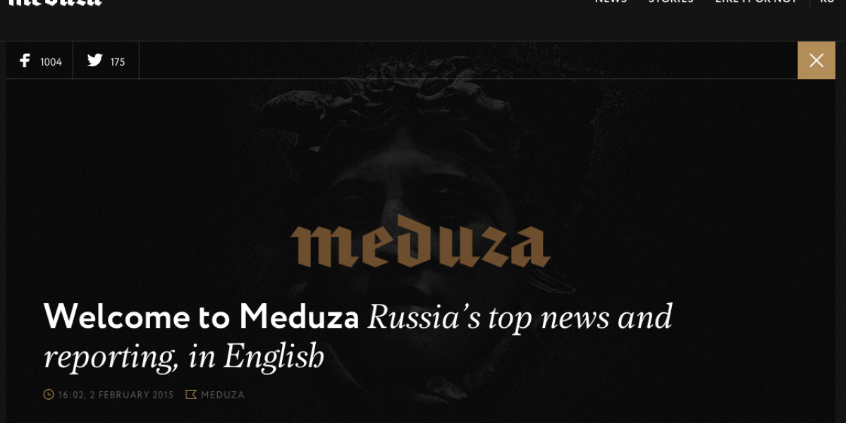 «Медуза» запустила англоязычную версию