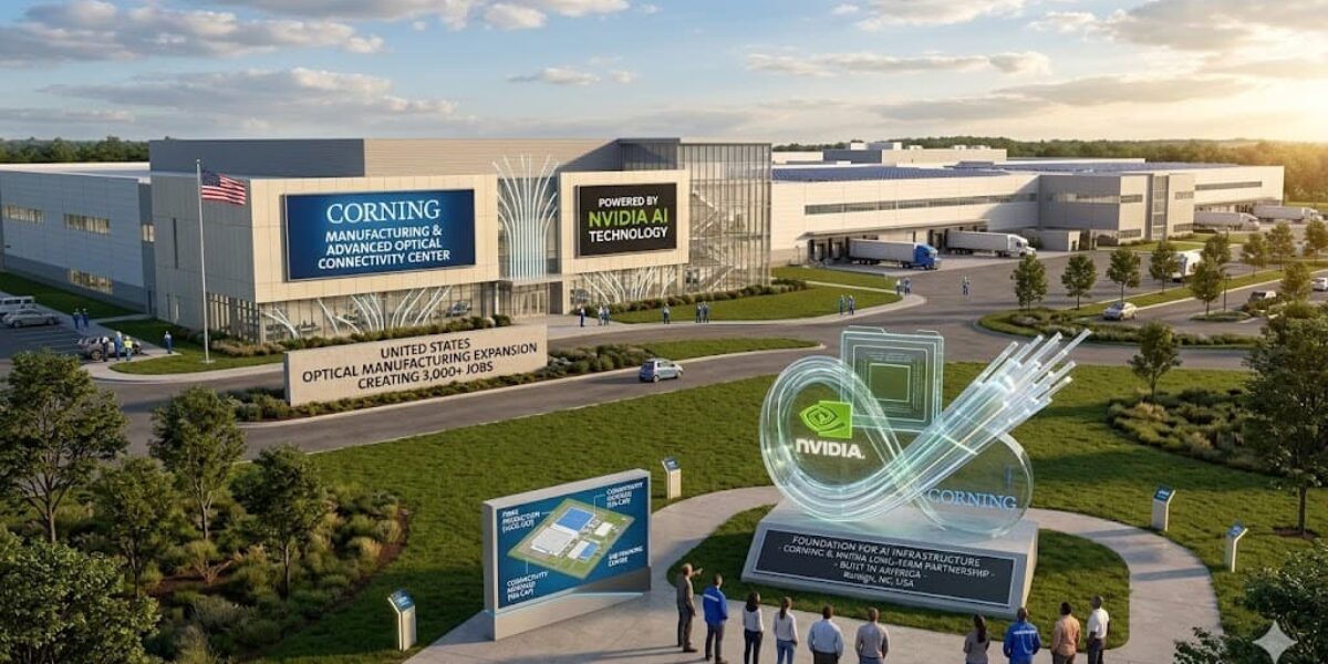 Nvidia и Corning создают в США кластер по производству оптических систем для ИИ
