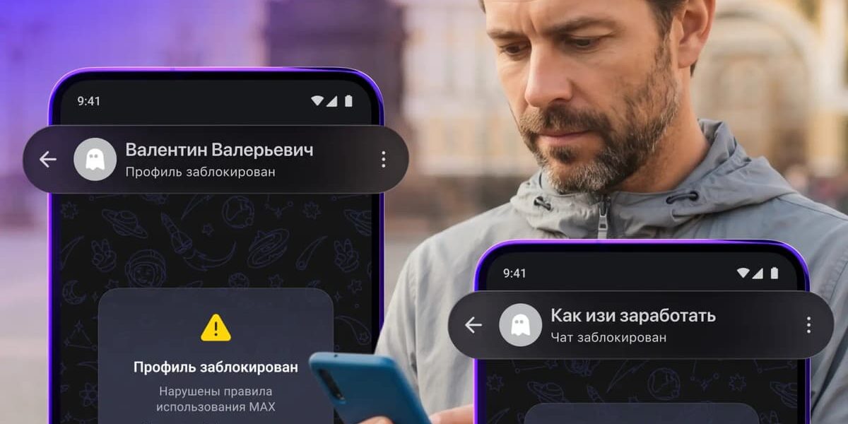 Мессенджер Max начал помечать заблокированные аккаунты
