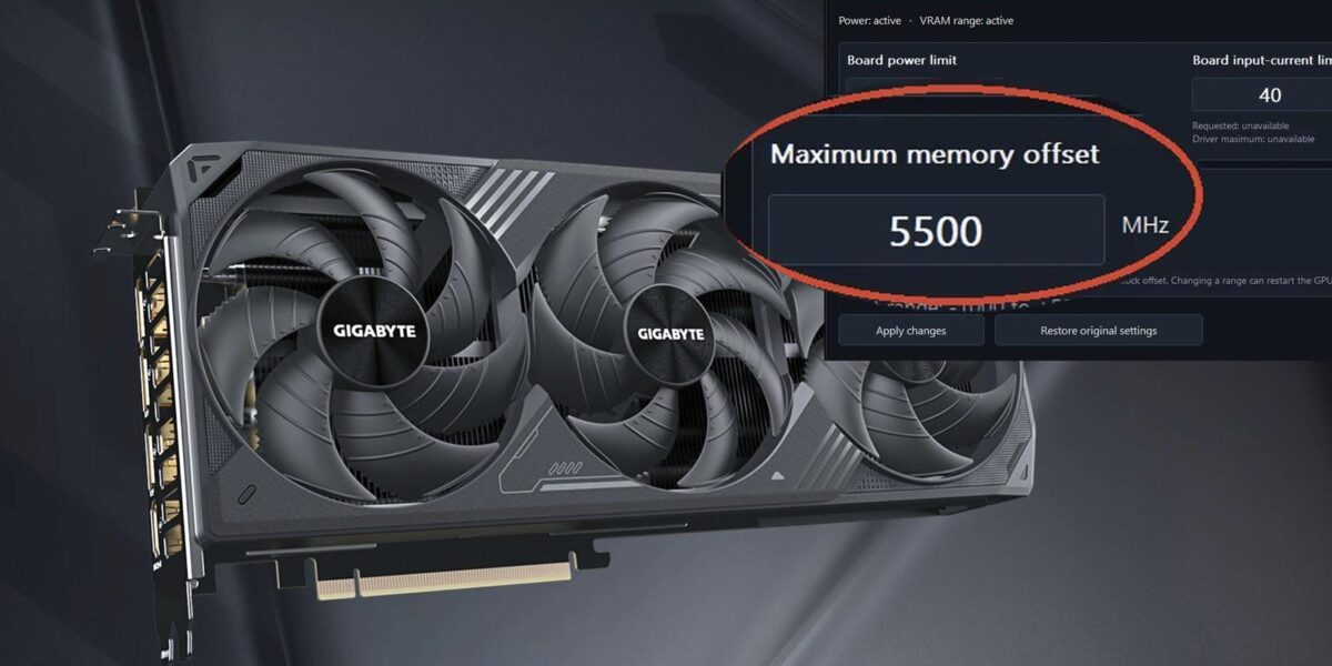 Память GeForce RTX 5070 Ti разогнали до эффективной частоты почти в 40 ГГц