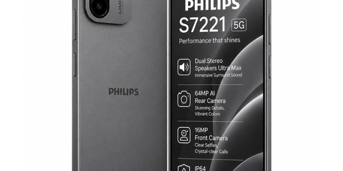 Представлен новый смартфон Philips с экраном 120 Гц, камерой 64 Мп и батареей на 5700 мА•ч за $215