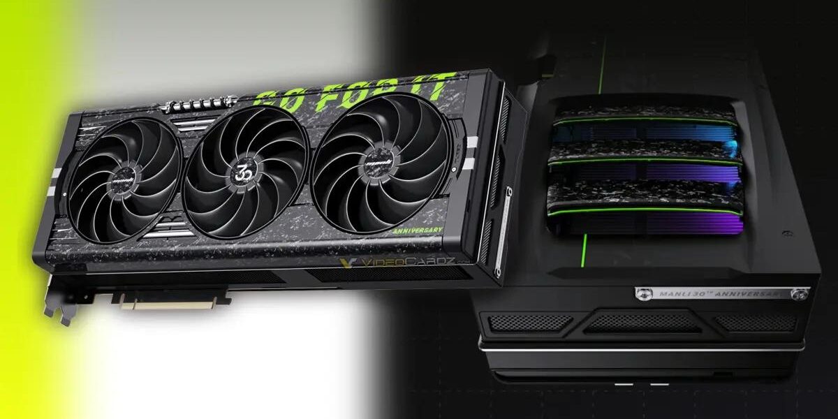Manli выпустила юбилейную видеокарту 30th Anniversary GeForce RTX 5080 OC