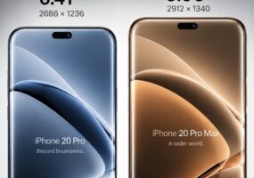 iPhone 20 Pro получит экран 6,41 дюйма без рамки