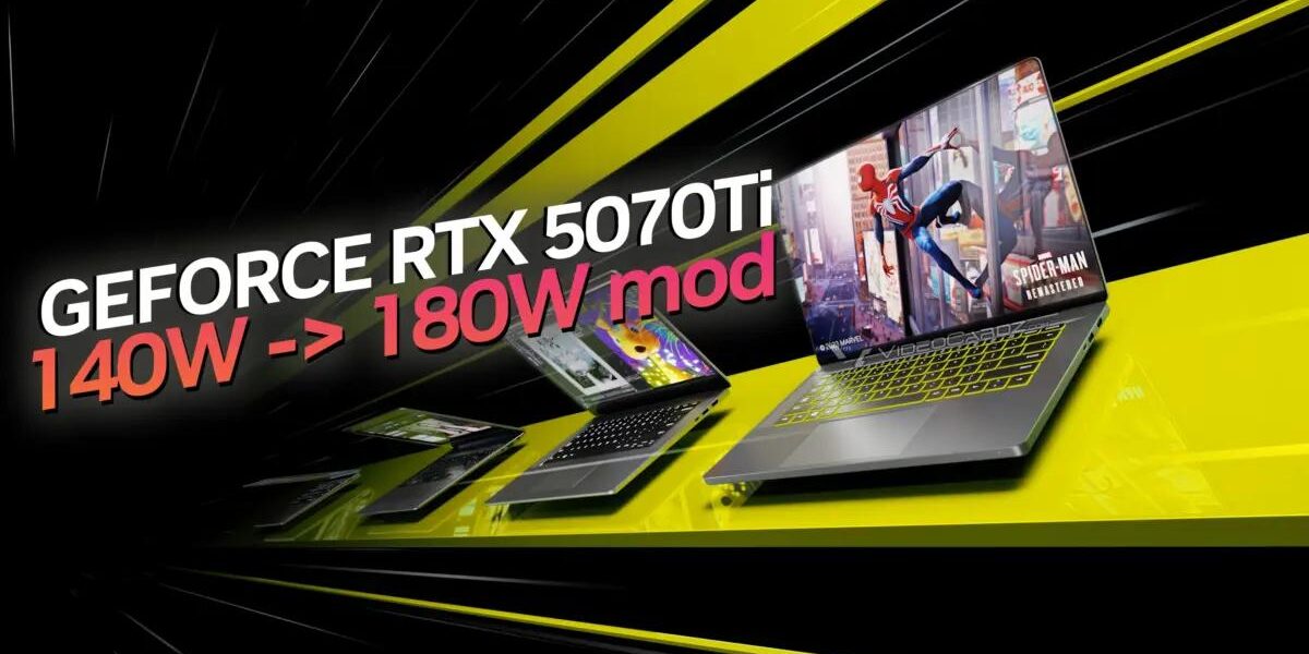Мобильные видеокарты GeForce RTX 50 Laptop теперь можно очень заметно ускорить