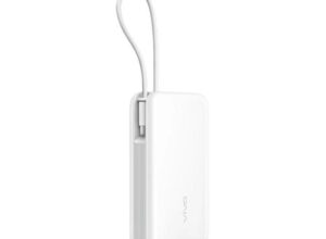 Новый аккумулятор Vivo получил ёмкость 20 000 мА•ч с встроенным USB-C-кабелем и зарядкой 33 Вт