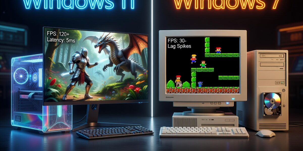 Windows 11 сравнили с Windows 7 в играх, и результаты оказались неоднозначными