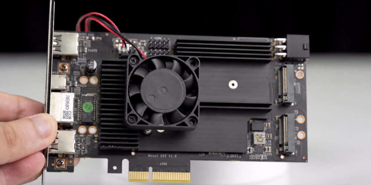Китайская JGINYUE выпустила плату расширения с четырьмя SSD в одном слоте PCIe